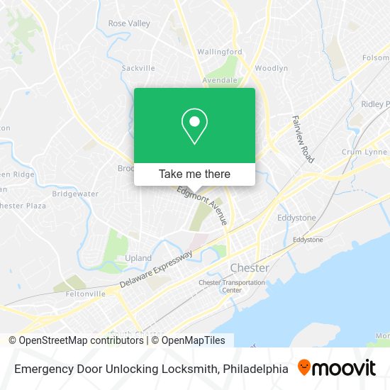 Mapa de Emergency Door Unlocking Locksmith