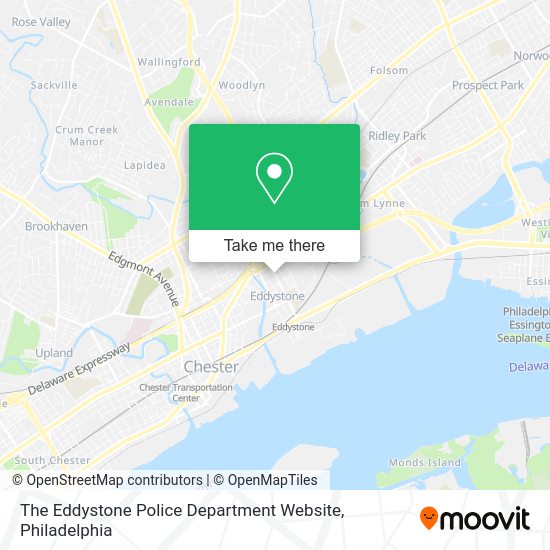 Mapa de The Eddystone Police Department Website