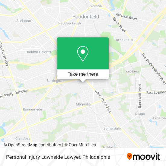 Mapa de Personal Injury Lawnside Lawyer