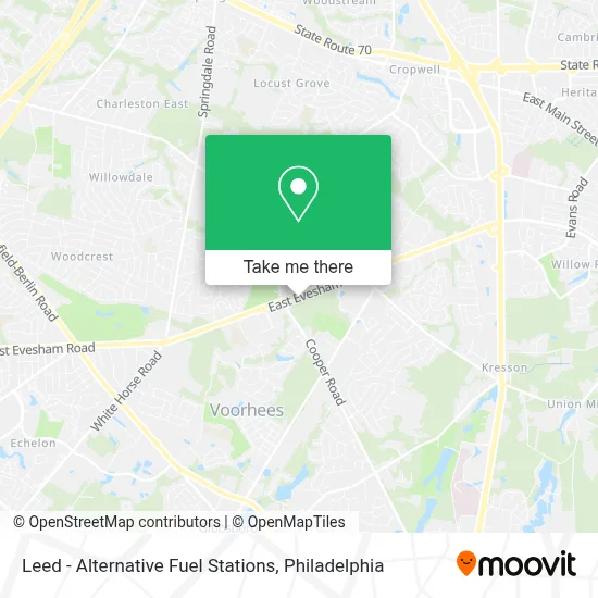 Leed - Alternative Fuel Stations map