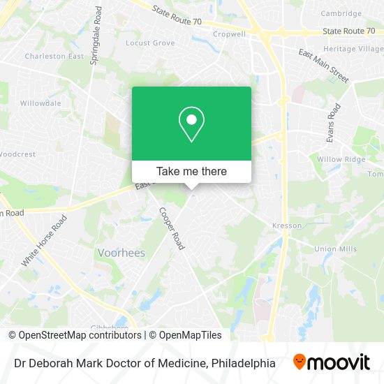Dr Deborah Mark Doctor of Medicine map