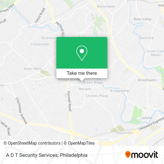 A D T Security Services map