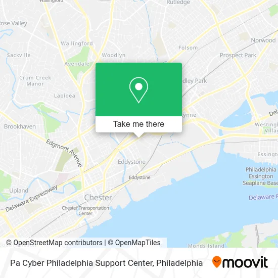 Pa Cyber Philadelphia Support Center map