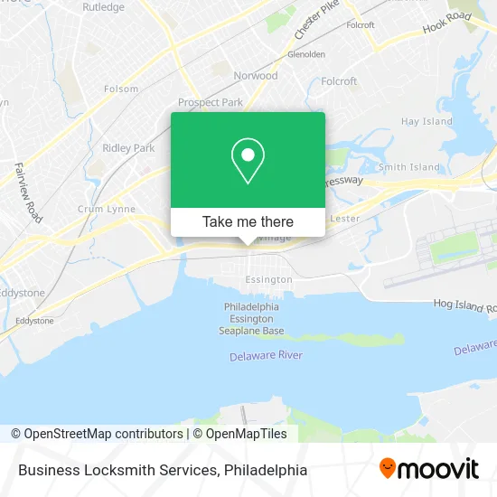 Business Locksmith Services map