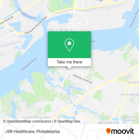 JSR Healthcare map