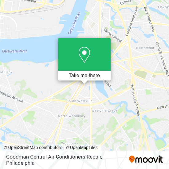 Mapa de Goodman Central Air Conditioners Repair