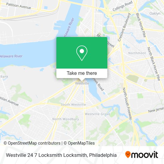 Westville 24 7 Locksmith Locksmith map