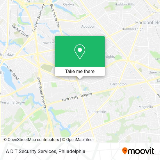 A D T Security Services map