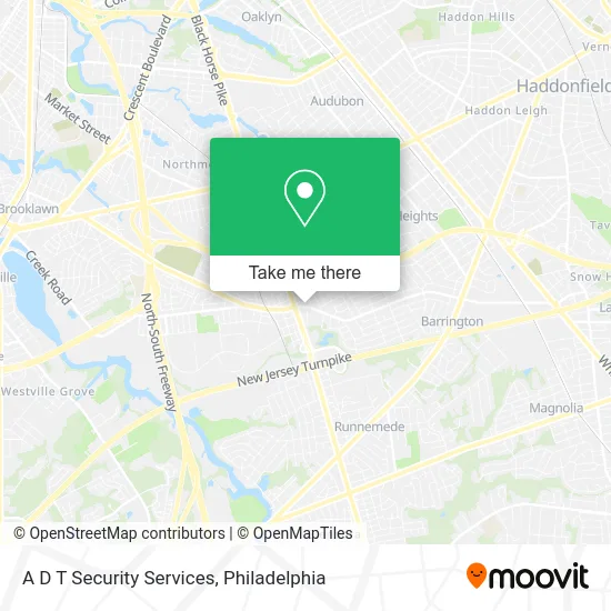A D T Security Services map
