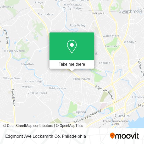 Edgmont Ave Locksmith Co map