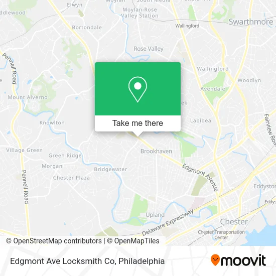 Edgmont Ave Locksmith Co map