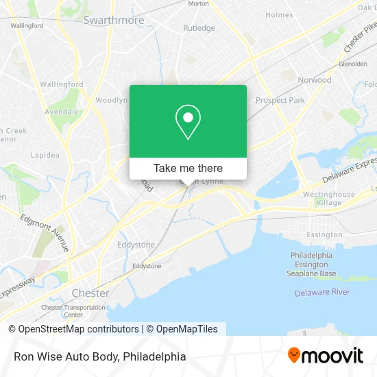 Ron Wise Auto Body map