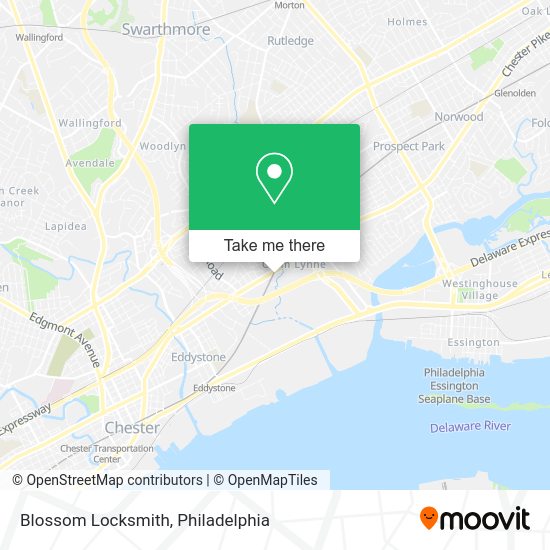 Blossom Locksmith map