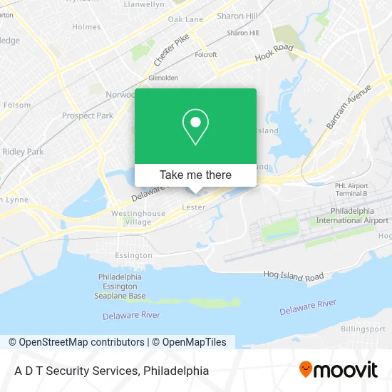 A D T Security Services map