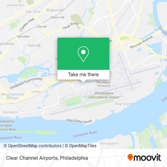 Clear Channel Airports map