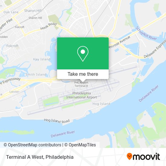 Terminal A West map