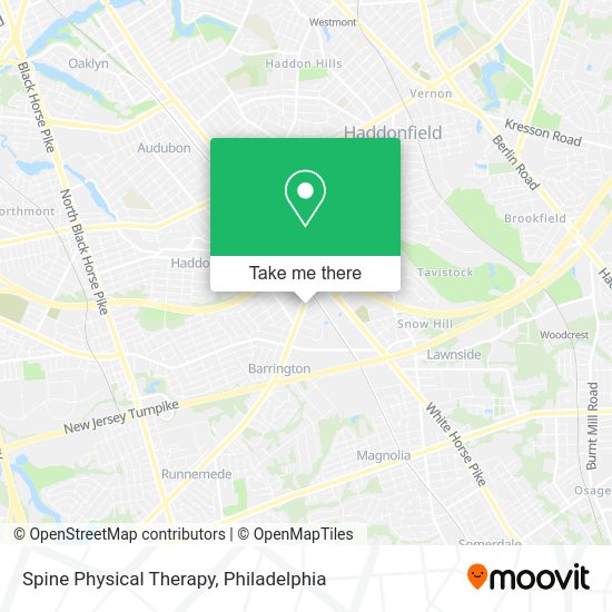 Mapa de Spine Physical Therapy