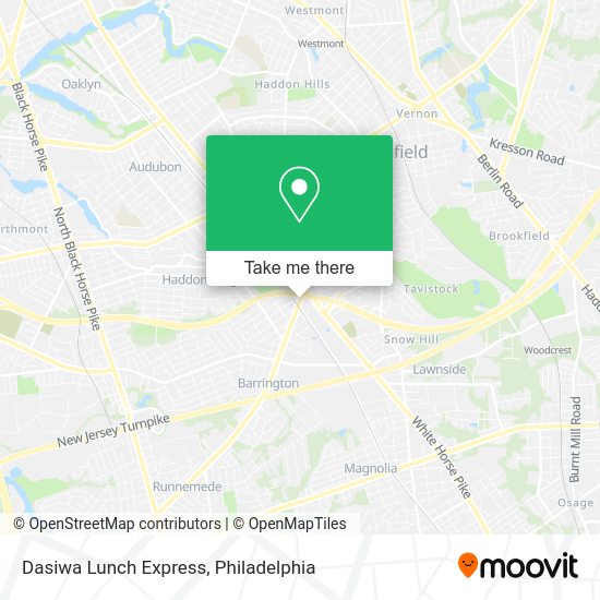 Dasiwa Lunch Express map