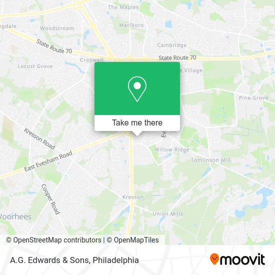 A.G. Edwards & Sons map