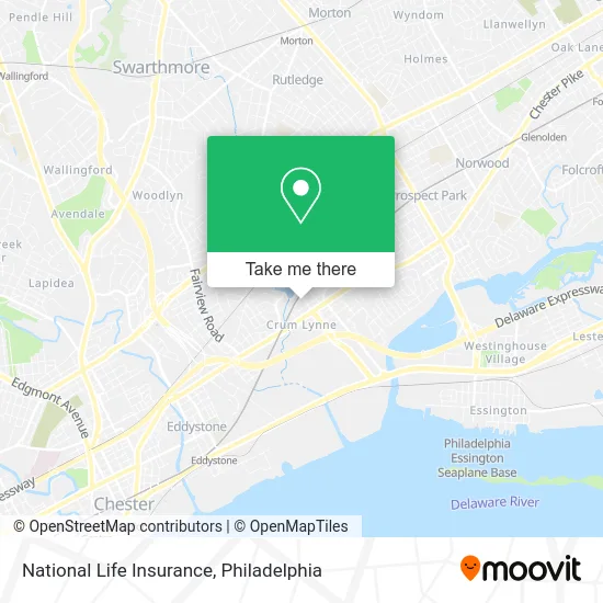 National Life Insurance map