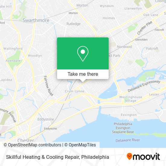Skillful Heating & Cooling Repair map