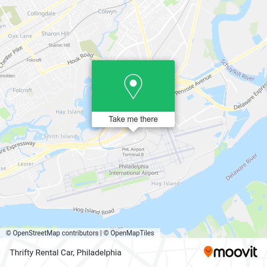 Mapa de Thrifty Rental Car