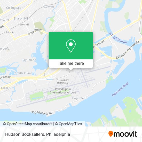 Hudson Booksellers map