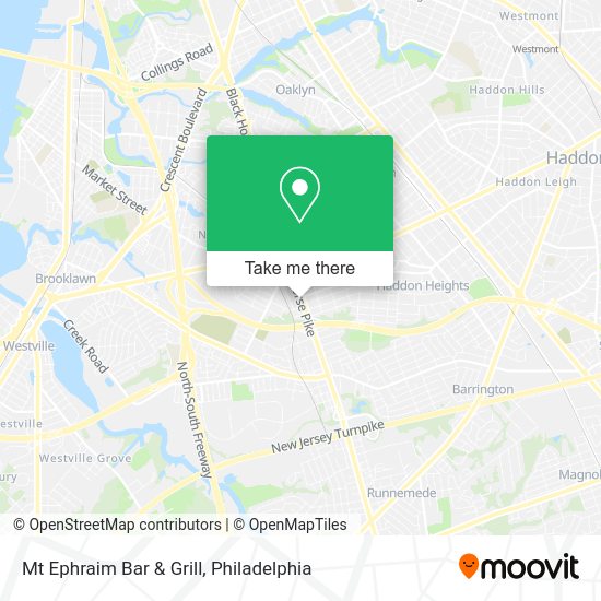 Mapa de Mt Ephraim Bar & Grill
