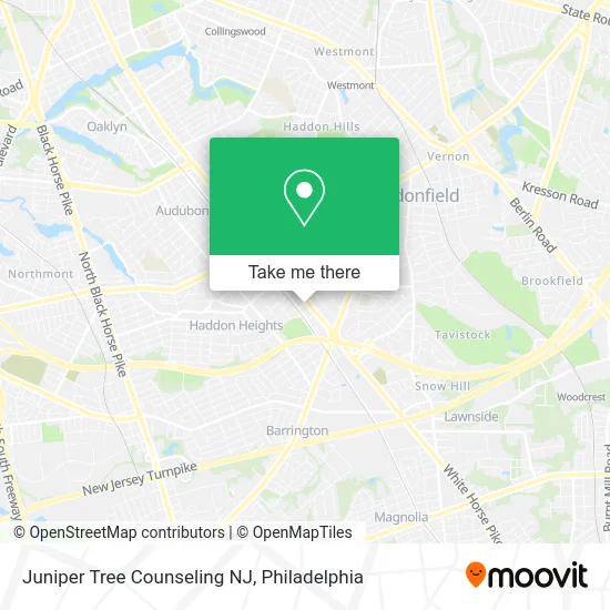 Juniper Tree Counseling NJ map