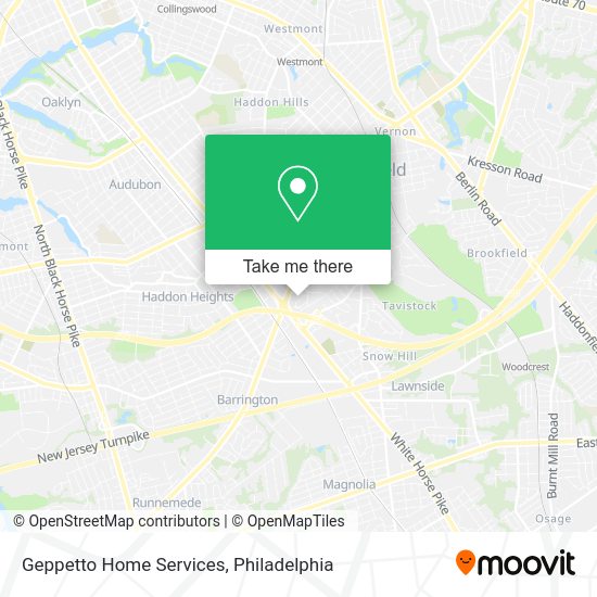 Mapa de Geppetto Home Services