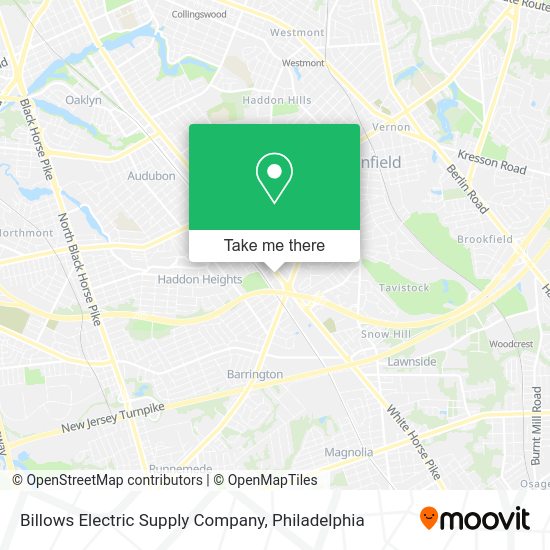 Billows Electric Supply Company map