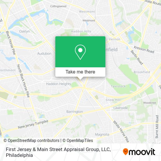 Mapa de First Jersey & Main Street Appraisal Group, LLC