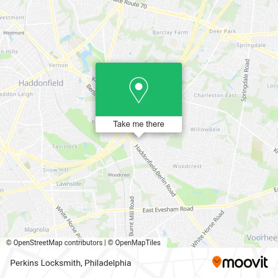 Perkins Locksmith map