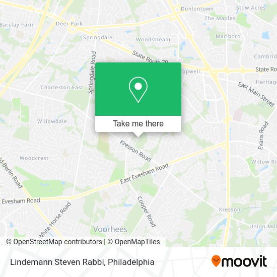 Lindemann Steven Rabbi map