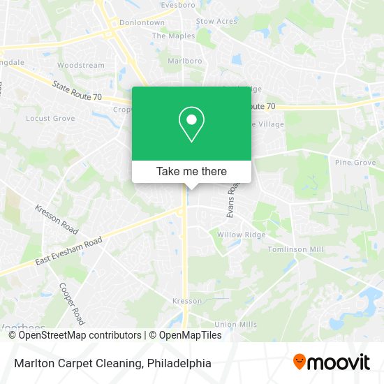 Marlton Carpet Cleaning map