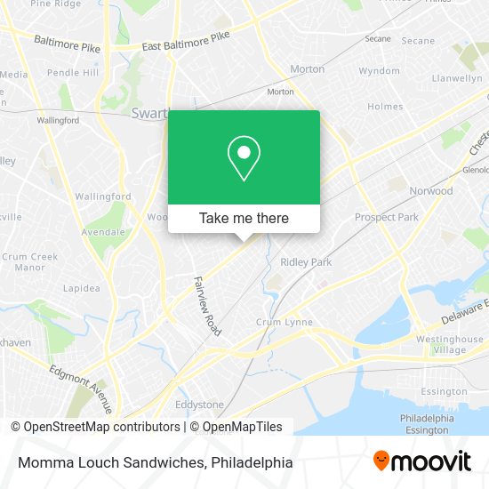 Mapa de Momma Louch Sandwiches