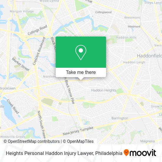 Heights Personal Haddon Injury Lawyer map