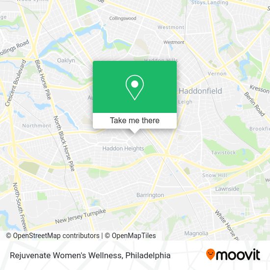 Rejuvenate Women's Wellness map