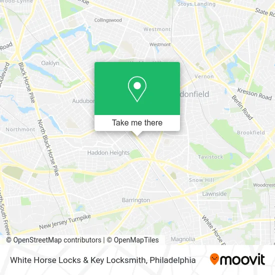White Horse Locks & Key Locksmith map