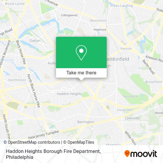 Haddon Heights Borough Fire Department map