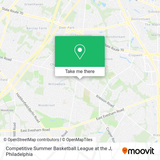 Mapa de Competitive Summer Basketball League at the J