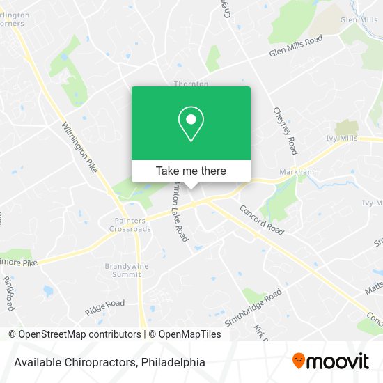 Available Chiropractors map