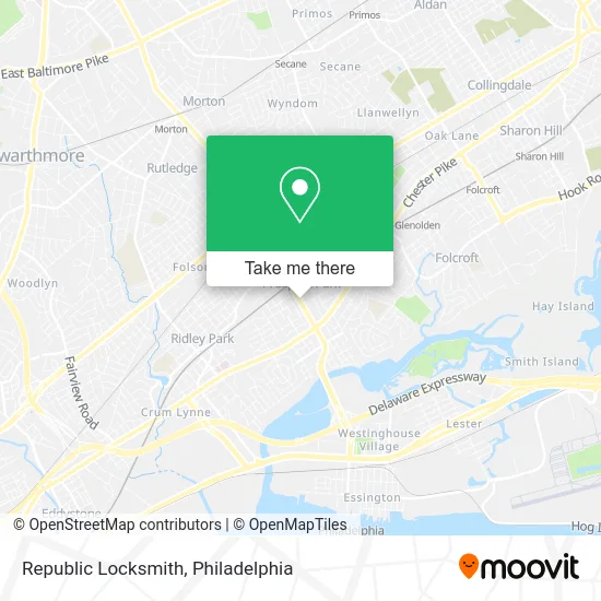 Republic Locksmith map