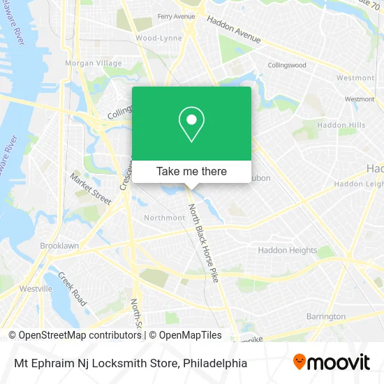 Mt Ephraim Nj Locksmith Store map