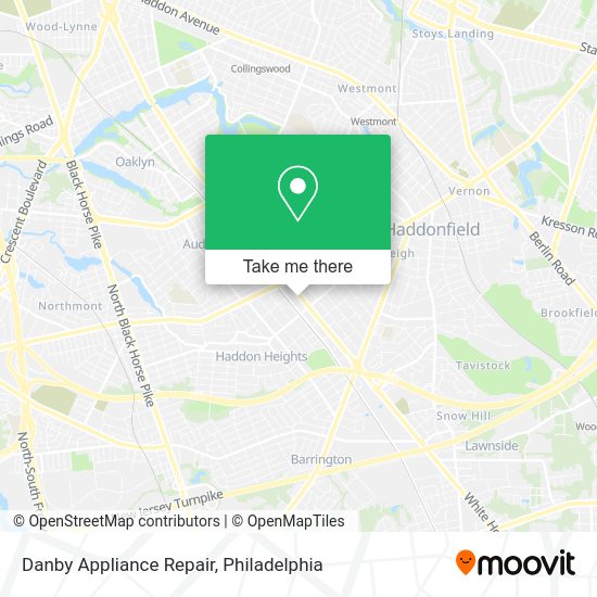 Danby Appliance Repair map