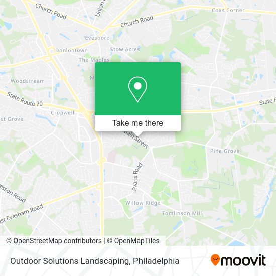 Outdoor Solutions Landscaping map