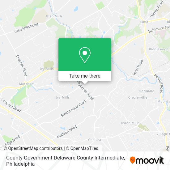 County Government Delaware County Intermediate map