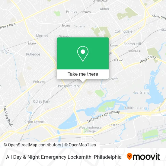 All Day & Night Emergency Locksmith map