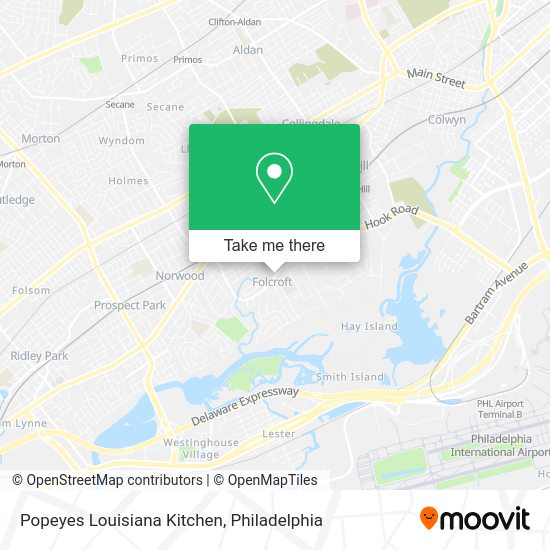 Popeyes Louisiana Kitchen map