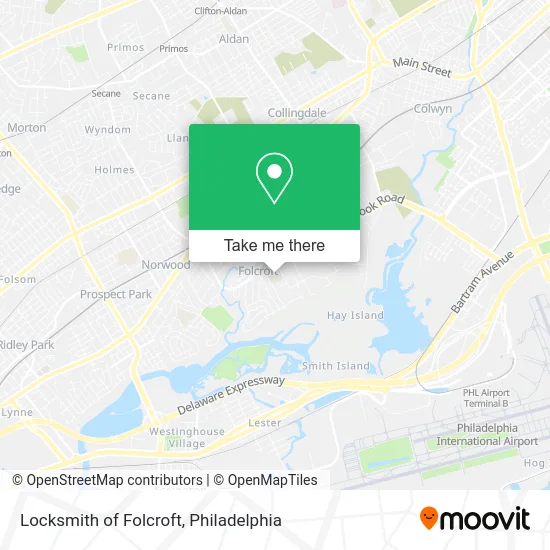 Locksmith of Folcroft map